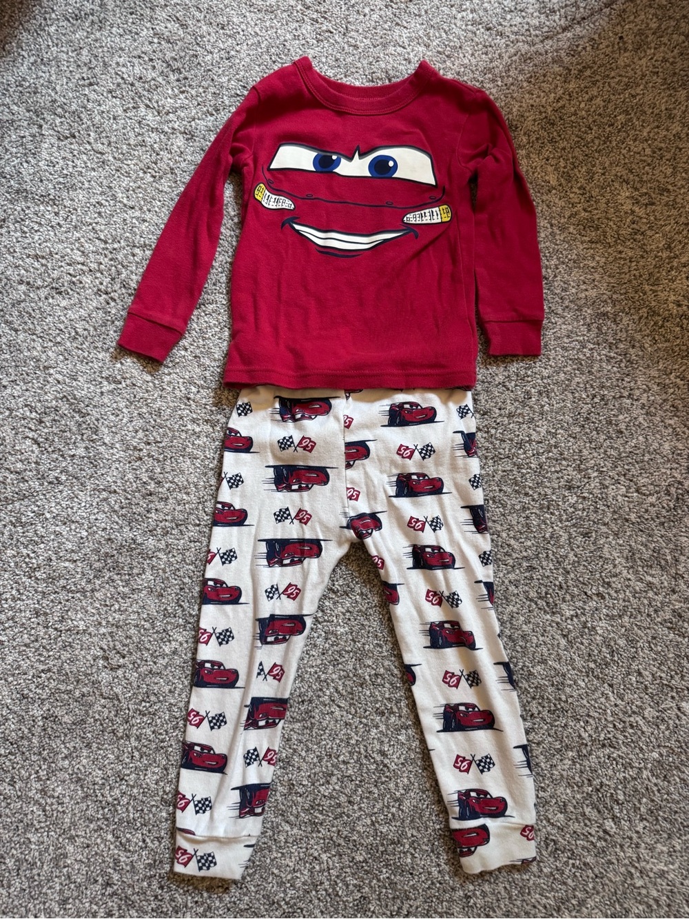 GAP Red Cars Two-Piece Pajama Set